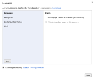 Chrome accept language preference