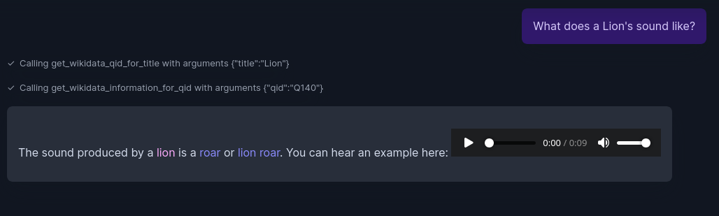 What does a Lions sound like?